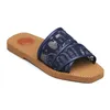 original sandaler berömd designer dam woody tofflor mules platta chole sandaler rutschkanor canvas vit svart segel dammode utomhus strand tofflor skor