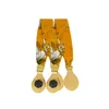Tanqu 1 Paar weiche florale Stoffgriffe mit Drop-End für Bag O Bag Griffe für EVA Obag Handtaschen Damentaschen 210302