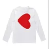 Jugar diseñador sudaderas con capucha de los hombres de moda corazón insignia jersey de moda ropa superior de algodón