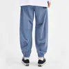 Męskie spodnie męskie modne luźne harem pant męski streetwear hip hop vintage szerokie spodni joggera dresowe