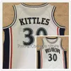 XFRSP # 30 Kerry Kittles Villanova Wildcats Koszykówka Jersey White Custom Dowolny Numer Koszulki Zszyte Haft