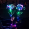 Decorative Flowers & Wreaths Simulation Rose Love With Light Wedding Decoration Creative Gift Mothers Day For Home Decor