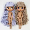 Lodowe DBS Blyth lalka 16 BJD Body Białe Skórkę Tan Tan Dark Mat Face Nude 30cm Anime Toy Girls Prezent 220707