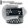 2022 Designer Bb Belt Simon Belts for Men Women Shiny diamond belt Black on Black Blue white multicolour NU0Y