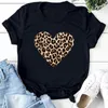 Kvinnors Blusar T-shirts Valentine's Short Sleeve Top Women Cute Shirt 2022 Alla hjärtans dag Sommar Toppar Tee Stor storlek 3XL