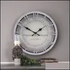 Wanduhren Home Decor Garten Vintage Uhr für Wohnzimmer Alte Industrie Drop Lieferung 2021 Wk1Cf