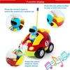 Cartoon RC Race Car R التحكم عن بُعد مع أضواء الموسيقى صوت أطفال أطفال للأطفال للهدايا الصبي 220429