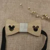 Бабочки 5 шт. Деревянный галстук для мыши для детей бамбук для свадебной вечеринки подарки на день рождения Оптовая гамма Emel22 Emel22