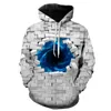 Men's Hoodies & Sweatshirts Creativity Swirl Chart Pattern 3D Printed Spring And Autumn Hip Hop Casual Long Sleeve Hooded Pullover Oversized