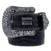 Rhinestone Designer Belts Bälten för män Kvinnor Klassisk högkvalitativ midjeband Skull Buckle Womens Cintura Ceintures68562323146372