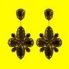Dangle Chandelier Ztech 여성을위한 Big Glass Luxury Drop Earrings Hyperbole Long Jewelry State 액세서리 트렌디 스타일 웨딩 파티 b