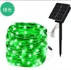 Strings String Light levou a coroa de 10 m a 20 solar quente e quente branco/RGB Festive Wedding Decoration Garden Outdoor Color Sled