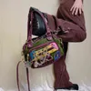 Spice Bag Y2k Minority Millennium Punk Sweet Cool Girl American Splicing Clown Messenger Handbag 220516241M