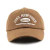 Bordado sombreros de York Cape de algodón lavado para hombres Mujeres Gorras Gorras de béisbol Casquette Dad Hat 220629