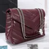 Designer LOULOU and LOULOU PUFFER Leather Bag Women Large Chain Shoulder Matelasse Toy Small Medium Luxury Fashion Crossbody Purse Bags