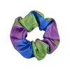 Moda Lucido Laser Scrunchies Donna Ragazza Fascia per capelli Corda Doppio colore sfumato Scrunchie Anello elastico per capelli Accessori Trendy PU Coda di cavallo69