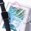 حالات الساعات المضيئة لـ Apple Watch Series 7 Case Fashion Sport Wost Wover Smartwatch Cover