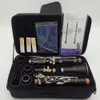 MFC Clarinetto in Sib professionale 250 Clarinetti in bachelite Custodia per strumenti musicali con chiave in nichel argento Bocchino Ance Accessori