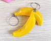 Favor de festa 6x2cm mini lanterna leve lanterna de banana anéis de banana Novo criação segura bolsa de luz de telefone leve pingente pingente Keychain natal Toys presentes SN4356