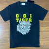 Herr t-shirts designer mens tiger t shirt designer 2022 fjäder och sommarvatten bokstav djurtryck par runda nack lösa toppar för män kvinnor plus size classic j93y