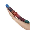 Nxy Dildo Gel di silice liquido Pene a doppia testa a forma speciale 5 cm di spessore Dispositivo di masturbazione femminile Massaggio divertente per adulti 0316