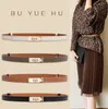 H family Classical Belts for Women Designer leather Smooth Buckle 2 Color matching sweater skirt dress waist decoration Kelly suit pants belt