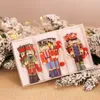 Kerst Tree Decorations 9pcSlot Wooden Nutcracker Soldaat Ornamenten Decoratie voor Home Year Natal Y201020