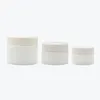 20g 30g 50g vasetto di vetro vasetti cosmetici in porcellana bianca con rivestimento interno in PP per balsamo labbra crema viso SN4710