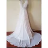 Andere Brautkleider Vestido De Noiva Boho Kleid Strand Sleveless V-Ausschnitt Einfache Brautrobe Soiree