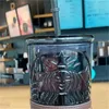 Die neueste Becher Starbuck Glass Black Lederhülse Strohkaffeetasse Unterstützung Custom Logo 5918 Q2