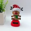 Juldekorationer tema Solenergi Dancing Santa Claus Swinging Bobble Novel Toys bildekor Toy Kids Gift C0915