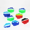 22ML Cloud Shape boxes Nonstick Wax Oil Rigs Wig Wag Containers Silicone Case Jar Storage Jar Holder Pill Spoon Straw Smoking DHL