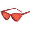 Óculos de sol Moda Woman Brand Designer Vintage Retro Triangular Cat Eye Glasses Transparent Ocean UV400SungLassenungLasses8524353