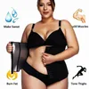 Slimming Tummy Trimmer midjetränare Thermal Pu Silver Shapewear Women Sport Belt XXS XS Corset Neoprene Body Shaper Strap L220802