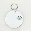 Sublimação em branco Chaveiro de madeira pingente de dupla face transferência de calor Pet Keychains Saco Decoração DIY Gift Keyring BBE13809