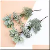 Decorative Flowers Wreaths Festive Party Supplies Home Garden 6Pcs Artificial Plants Wedding Decoration Accessories Diy Gift Box A Cap Scr