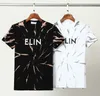 22SS Designer T-Shirt Sommer Europa Paris Polos American Stars Mode Herren T-Shirts Stern Satin Baumwolle Casual T-Shirt Frauen Mans T209o
