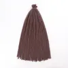 Dreadlocks Extensions de cheveux synthétiques Traids africains Perruque droite de 20 pouces de long