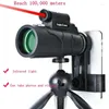 Telescópio Binoculars HD 12x50 de alta potência Bak4 Prism monocular com ferramentas de caça de tripé do suporte para celular Ferramentas de caça a laser