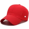 LL Chapeaux de baseball en plein air Visières de yoga Casquettes de balle Toile Petit trou Loisirs Respirant Mode Chapeau de soleil pour casquette de sport Chapeau Strapback # 3261G