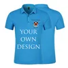 Summer Custom Polo Shirt Print Own Design Po Text High Quality Tea Company Casual Cotton Short Sleeve Shirts Clothes Diy 220608