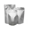 Silver aluminiumfolie mylar p￥se vakuums￤ckar t￤tare matlagring paket v￤ska