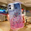 Bling Liquid Glitter Quicksand Phone Cases Heavy Duty Shockproof Cover voor iPhone 13 13Pro Max 12 11 XR XS 6 7 8 Plus