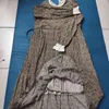 Mulheres grávidas de outono vestido bonito de renda doce mangas compridas e vestido maxi de chiffon de maternidade szie j220628