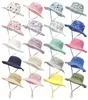 여름 베이비 모자 소녀 소년 소년의 선 블록 버킷 스프링 가을 여행 해변 캡 햇빛 모자 바람 방전 밧줄 20 색 B0529A10