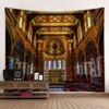 Boho Style Home Decoration Salon Room Fond Wall Cilot Old Architecture Paysage Print Tapestry Mandala suspendu J220804