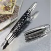 Promotion Pen White Black Marble M Fountain Rollerball Pen Special Sesign Stationery Office School Supplies Luxuey Writing SMOOT7704822