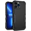 2 in 1 Phone Cases For Iphone 14 13 12 11 PLUS Pro Max XR XS 8/7/6 Shockproof Hard PC TPU Soft Shell Camera Protection Bumper Design Cover