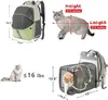 Capa para assento de carro para cachorro, bolsa portátil dobrável para transportar animais de estimação, cães pequenos, expansível, respirável, mochila dobrável