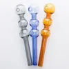 Y239 Smoking Pipe About 6.3 Inches 30mm OD Colorful Calabash Style Tube Oil Rig Glass Pipes